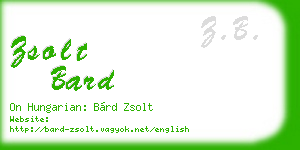 zsolt bard business card