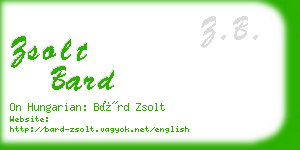 zsolt bard business card